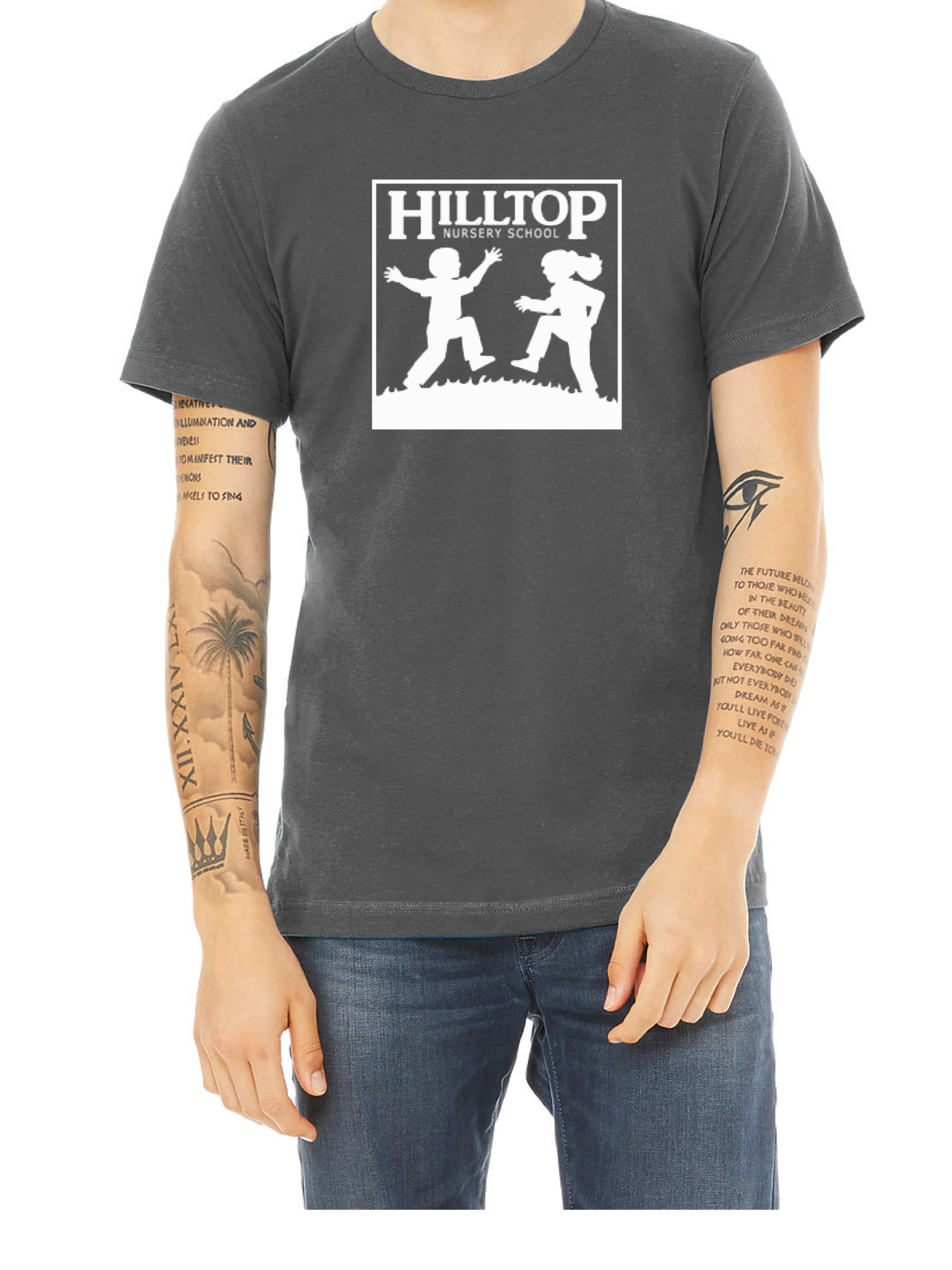 Hilltop Nursery School: Hilltop T-shirt – Asphalt